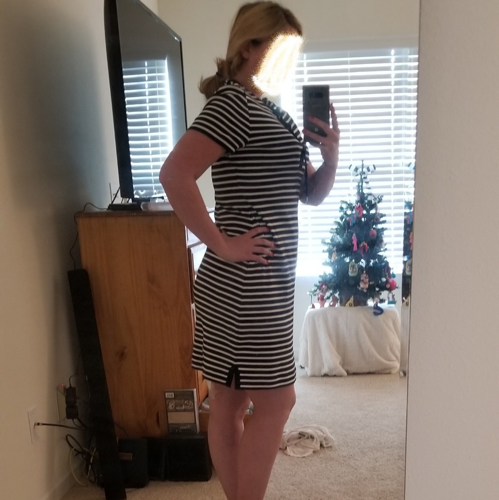 CHAPS Ralph Lauren stripped dress size xl